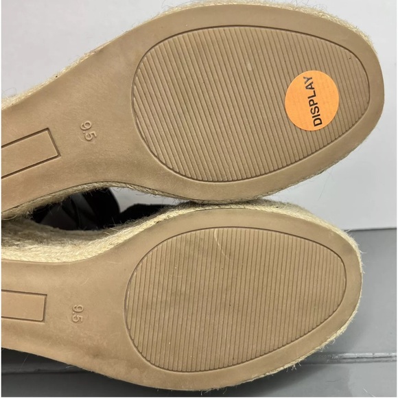 Steven Madden Jyia Platform Espradille Black Suede Wedges Displays Sz 9.5M NWOB - Picture 7 of 10